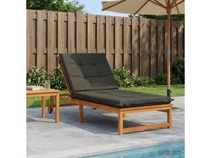 Coussin de transat, coussin pour bain de soleil gemert 100 % polyester anthracite cf56102