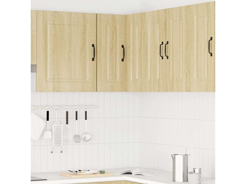  Meuble de rangement, armoire murale d'angle de cuisine kalmar chêne sonoma  - Conforama C