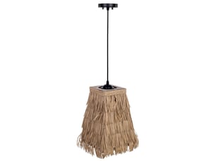 Lampe de plafond en papier marron 20x20x29h cm