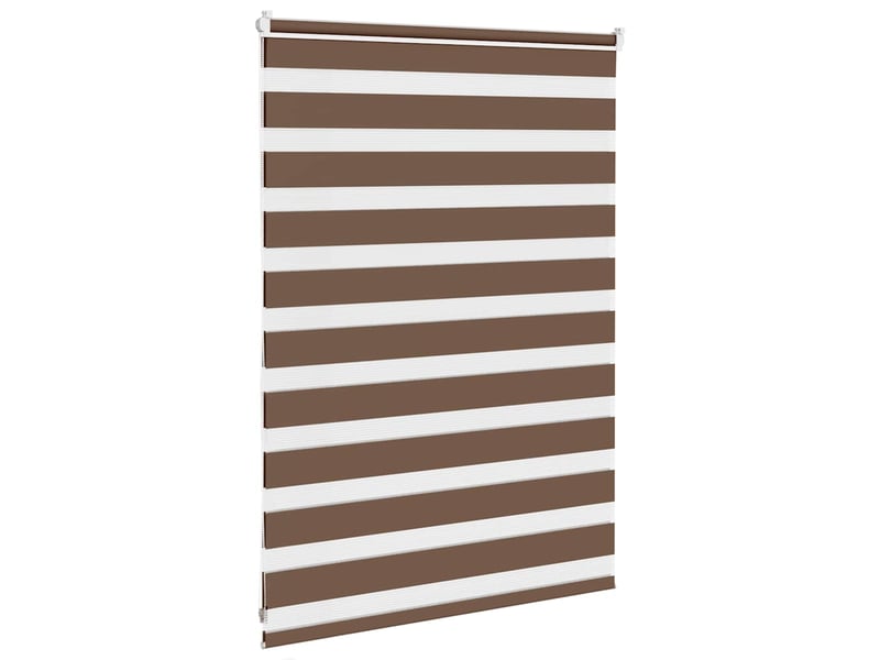  Store zèbre, store de fenêtre marron 95x100 cm largeur du tissu 90,9 cm polyester cf48743  - Conforama D
