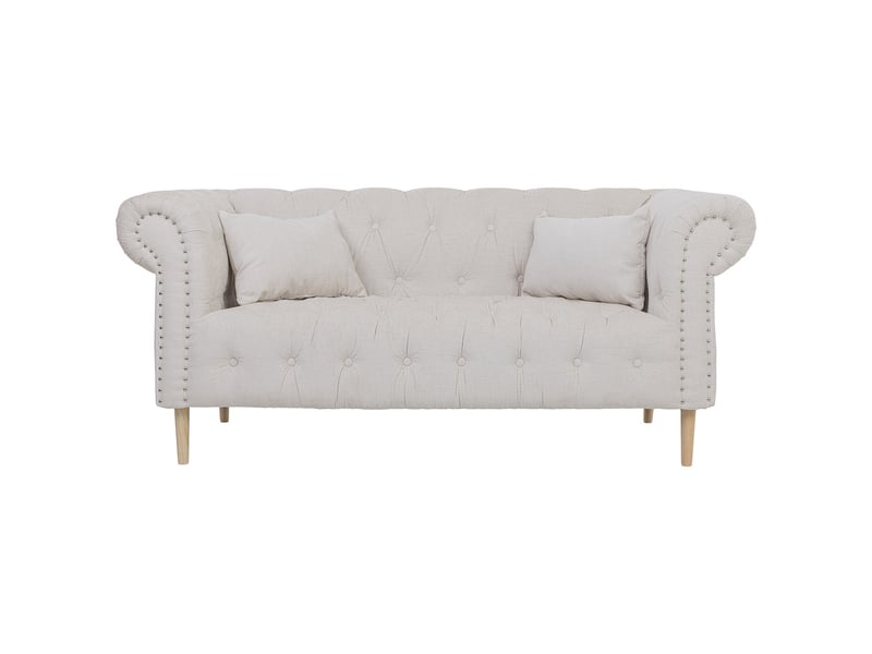  Canapé deux places en tissu gris 170x77x75 cm h  - Conforama B