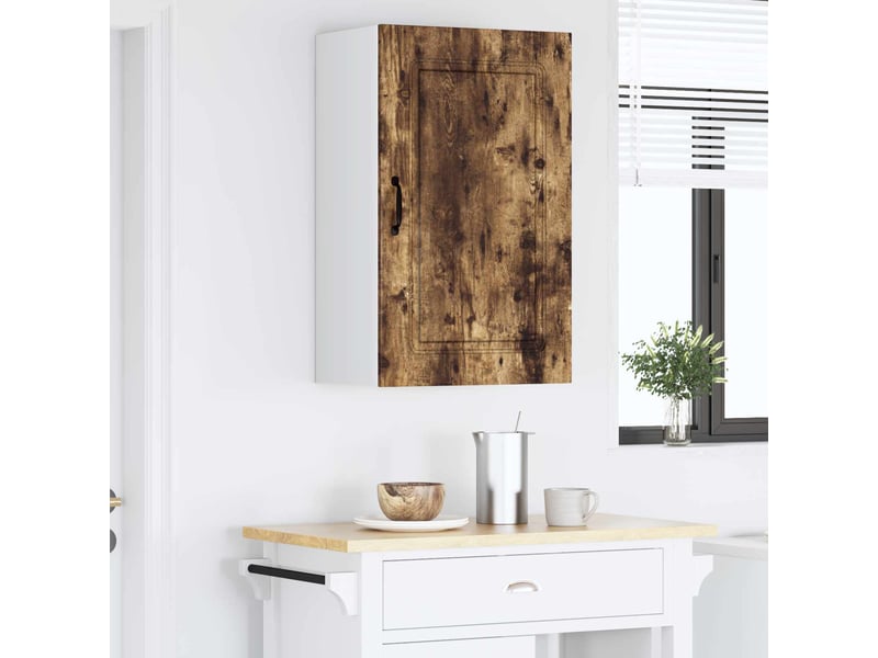  Meuble mural de cuisine | armoire de cuisine chêne fumé 50x31x80cm  - Conforama D