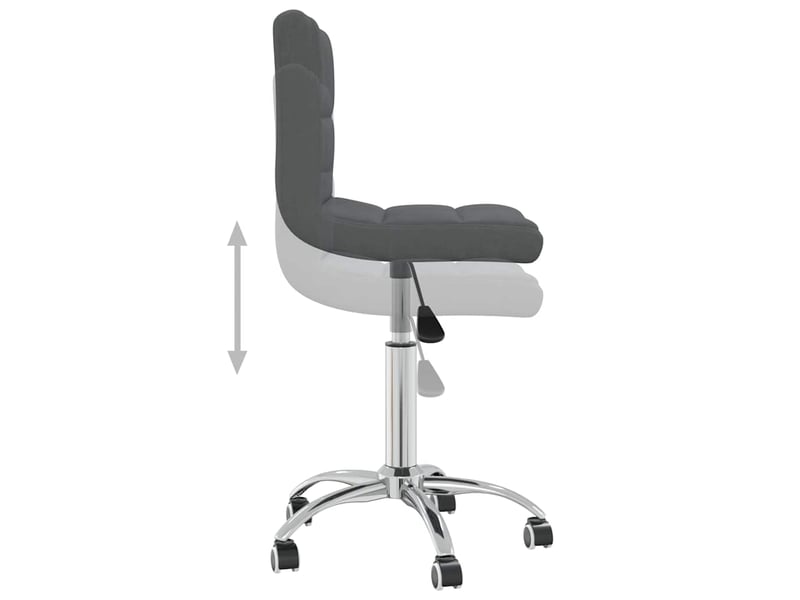  Chaise de salle à manger, chaise pivotante gris foncé tissu cf28723  - Conforama E
