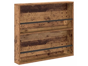Étagère à magazines, porte-revues mural avec étagère bois ancien 80 x 12 x 70 cm cf41170