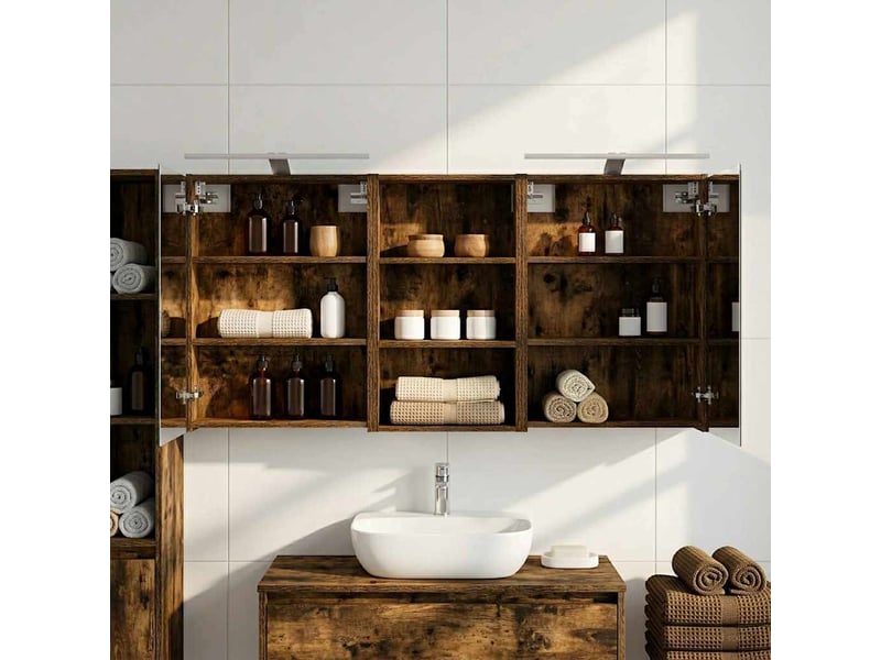  Ensemble de meubles de salle de bain 3 pcs 140x14.5x70 cm shl4764  - Conforama B