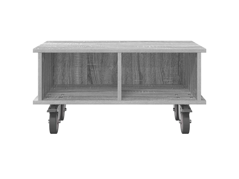  Meuble tv - banc tv - meuble de rangement 68,5 x 35 x 35 cm gris sonoma bois d'ingénierie  - Conforama E