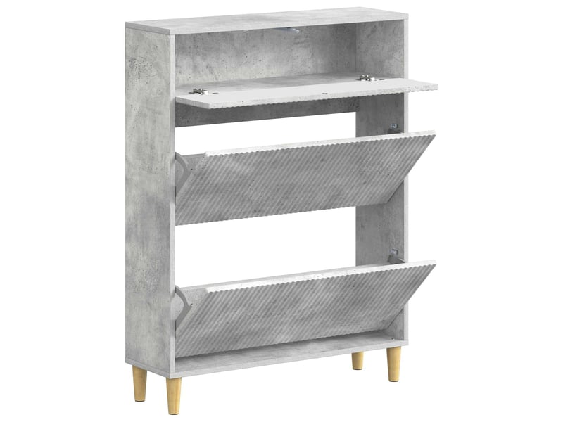  Meuble à chaussure, cabinet à chaussures arnhem 78x24x103 cm bois d'ingénierie shl1408  - Conforama C