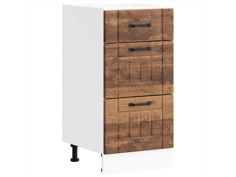  Meuble de rangement, armoire de cuisine lucca vieux bois bois ingénierie shl5296  - Conforama A