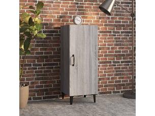Buffet - bahut - meuble de rangement sonoma gris 34,5x34x90 cm bois d'ingénierie