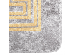 Tapis lavable antidérapant gris 120x180 cm - comfortxl