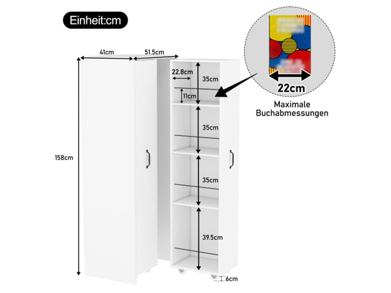 Bibliothèque blanc 3 étagère(s) - 51,5x158 cm mdf bibliothèque blanc - Conforama C