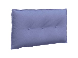 Coussin de dos, coussin de dossier bleu denim 80 x 19 x 50 cm tissu cf54554