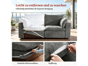 Canapé modulable moderne pour salon, canapé chambre, design contemporain, sofa confortable