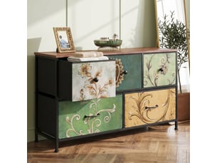 Commode 5 tiroir(s)    <strong>BURSDANY</strong> <strong></strong> coloris multicolore largeur 100 cm