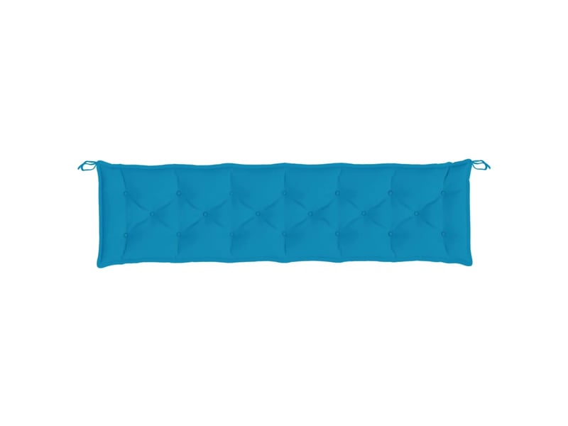 Lot de 2 coussins de banc de jardin, coussins d'assise bleu clair tissu oxford cf58640 - Conforama E