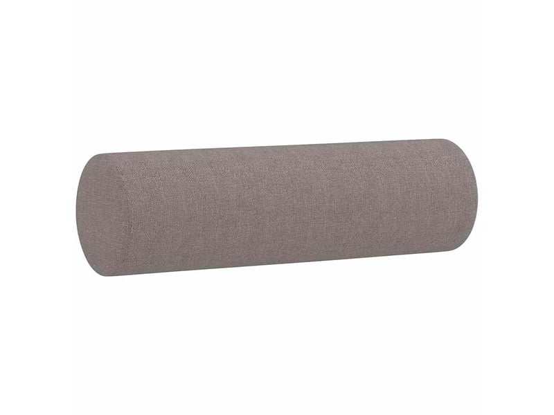  Lot de 2 coussins décoratifs taupe ø15x50 cm tissu cf60892  - Conforama C