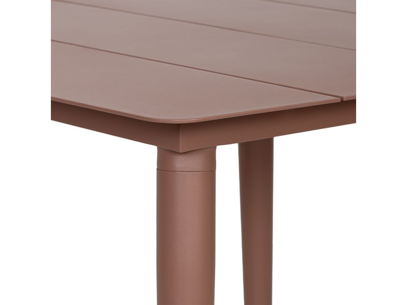  Table en aluminium brun 90x90x75h cm  - Conforama E