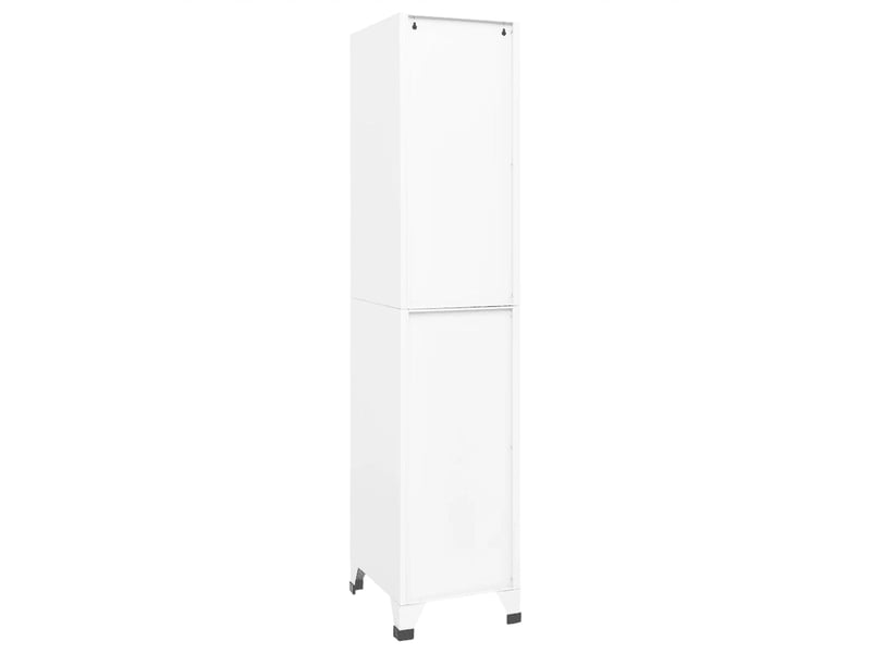 Armoire à casiers moderne design pour bureau 38 x 45 x 180 cm avec porte verrouillable ambiance épurée en acier blanc 02_0046990  - Conforama D