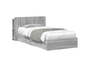 Lit simple 100x200 cm    coloris gris