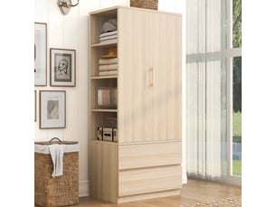 Armoire MODERNLUXE coloris naturel largeur 50 cm