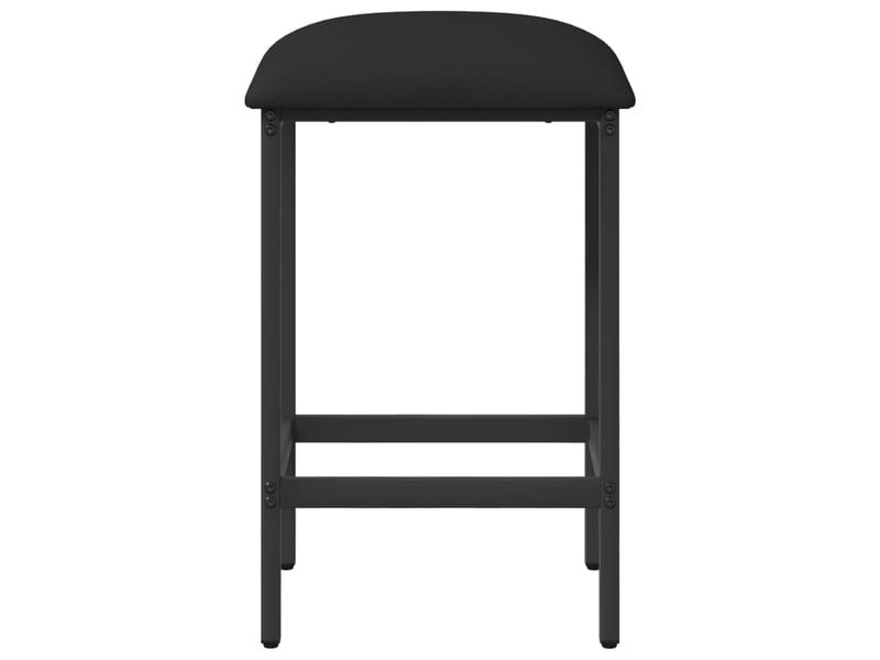 Lot de 2 tabouret de bar, chaise de bar noir 40x32x74 cm bois d'ingénierie shl5346 - Conforama C