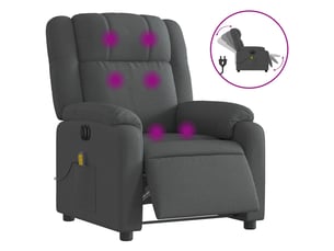 Fauteuil relax électrique  <strong></strong> Tissu gris