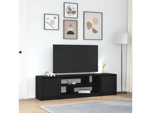 Meuble tv coloris noir 188.5 cm <strong></strong>  <strong></strong>