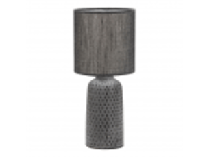 Lampe à poser fabrilamp tilapia e27 coloris gris 45 x 20 x 20 cm