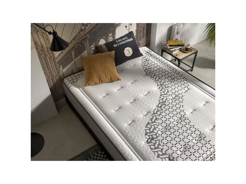Matelas à mémoire de forme brooklyn paradise - mi-ferme, 4 cm de mémoire de forme, cœur hr 8435720043075 - Conforama C
