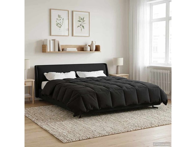  Duvet - couette complet toute l'année 260 x 220 cm 4 saisons anthracite  - Conforama D