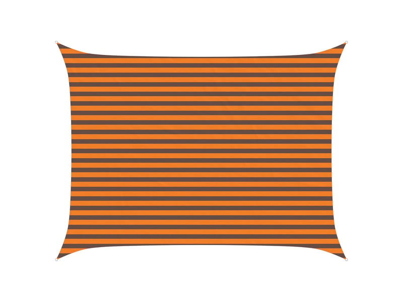 Voile d'ombre - voile d'ombrage - voile parasol orange et marron 3 x 4 m 100 % polyester oxford - Conforama A