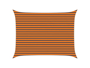 Voile d'ombre - voile d'ombrage - voile parasol orange et marron 3 x 4 m 100 % polyester oxford