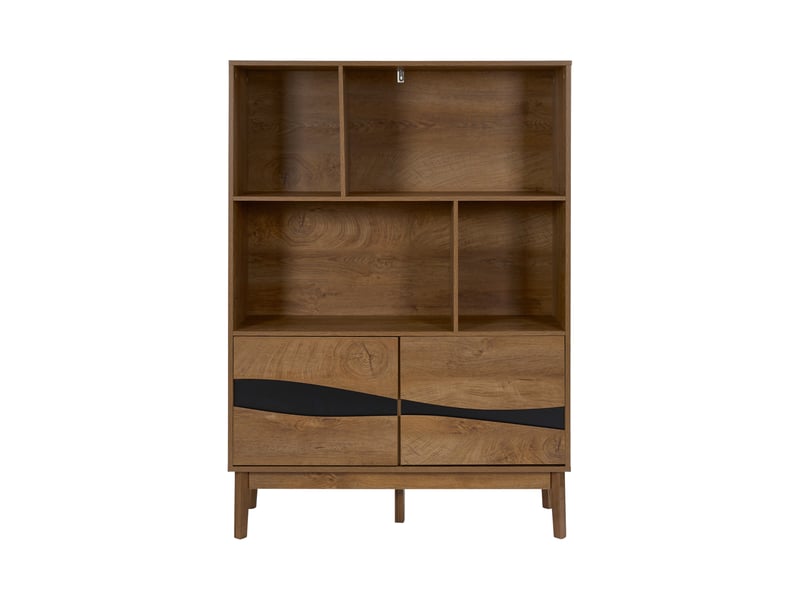 Bibliotheque - home deco factory - forest - marron et noir  - Conforama B