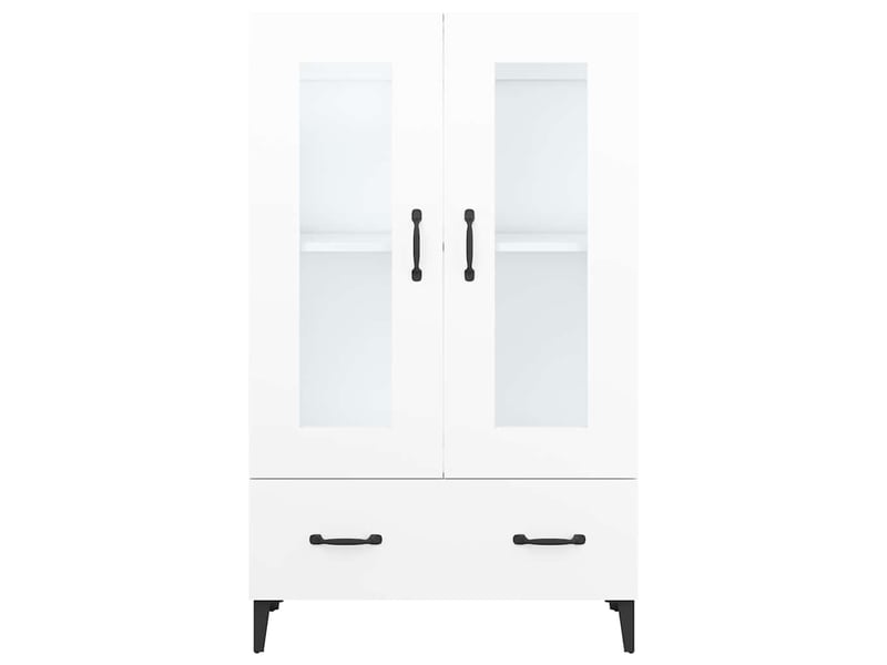  Buffet haut - bahut - meuble de rangement blanc 70x31x115 cm bois d'ingénierie  - Conforama E