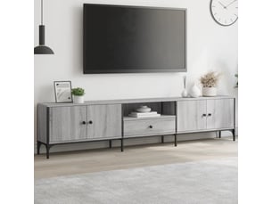 Meuble tv coloris gris 200 cm <strong></strong>  <strong></strong>