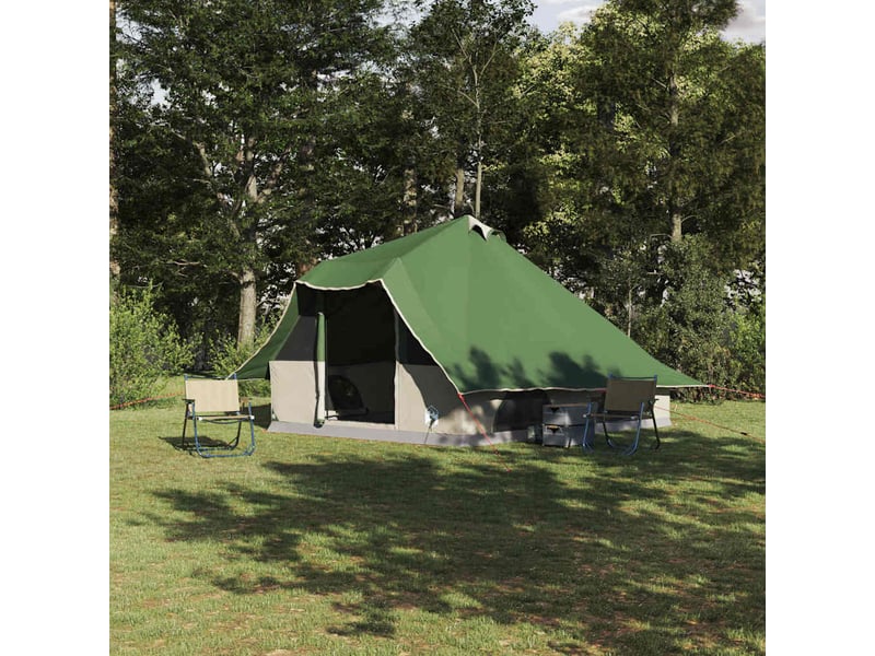 Tente tipi, tente de camping 8 personne vert taffetas shl21915 - Conforama B
