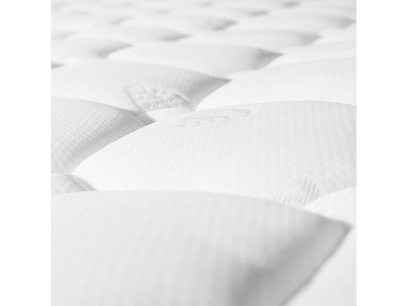  Lit coffre 160x200 cm gris en lin, led, usb type c et rangement sous sommier, avec matelas  - Conforama D
