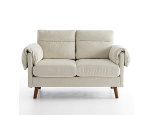 Canapé droit fixe Fay Lum 2 places Tissu beige