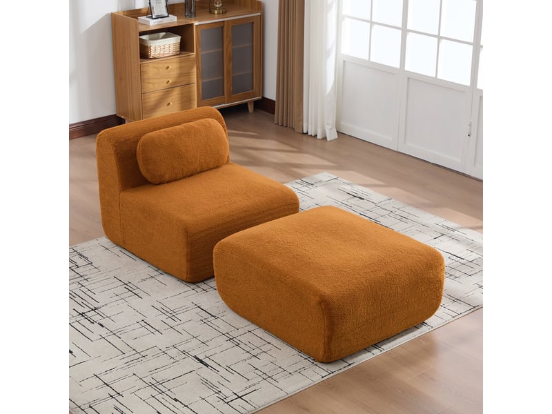  Canapé modulable – canapé de salon, mousse haute résilience 30d, base antidérapante, format compressé, facile à déplacer  - Conforama R