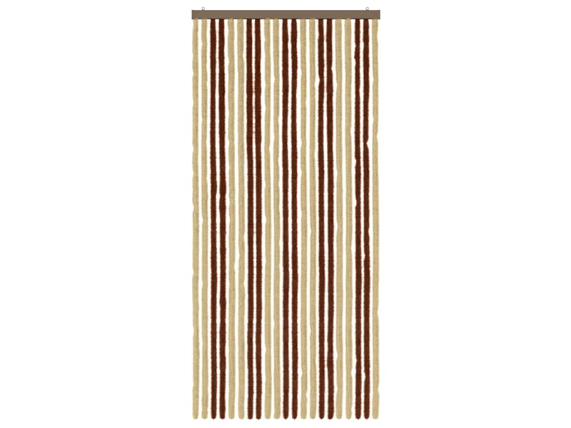 Rideau anti-insectes, moustiquaire en chenille marron et beige 90 x 200 cm cf43472 - Conforama C