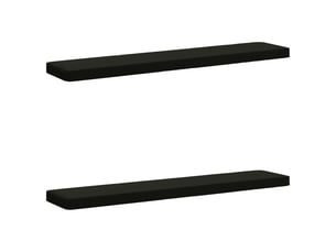 Lot de 2 coussins de banc, coussins d'assise vught 100 % polyester noir cf58498