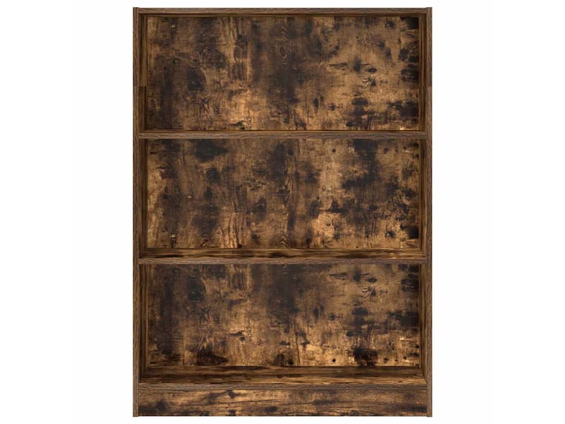  Bibliothèque, étagère de rangement chêne fumé 80x24x109 cm bois d'ingénierie  - Conforama D
