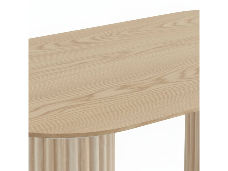  Table basse ovale céramique travertin brillant 120x60 cm – keysha  - Conforama D