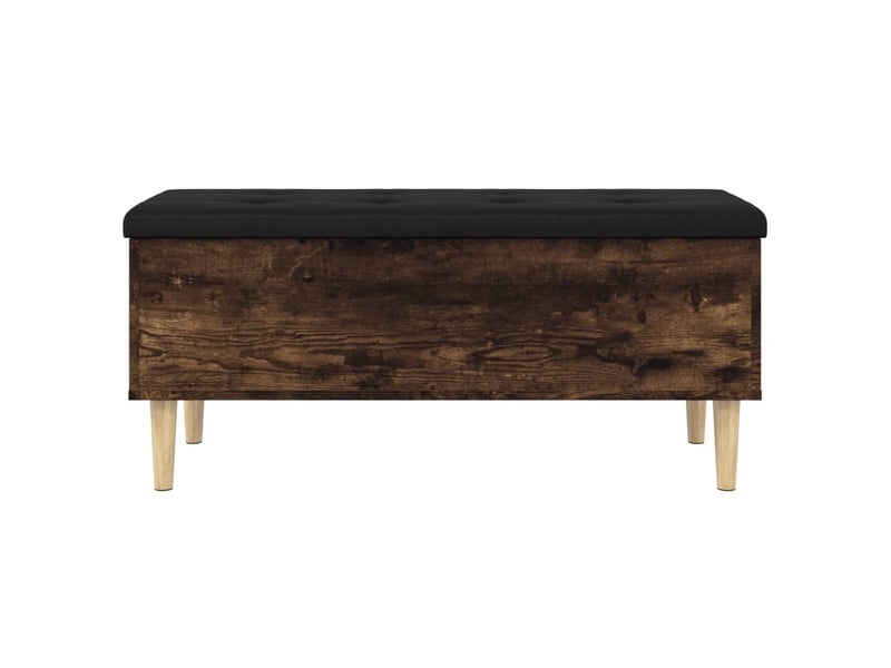  Banc chambre, banc de rangement chêne fumé 102x42x46 cm bois d'ingénierie  - Conforama D