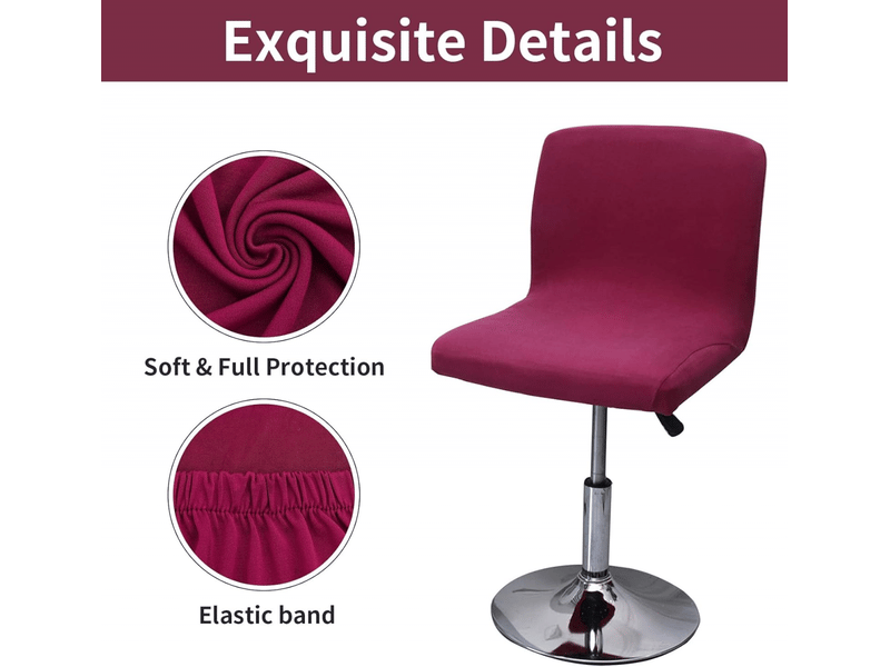  Lot de 2 housses extensibles bordeaux pour tabourets de bar, housses imprimées pour tabourets hauts, adaptées aux tabourets hauts des bars, restau XLH-ZLS-009485MF - Conforama D