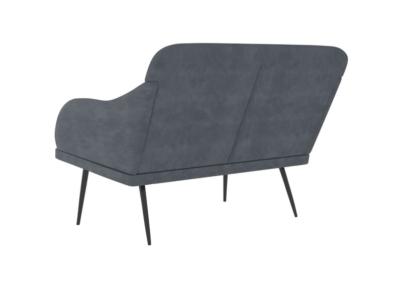  Banc chambre, banc de lit gris foncé 110x76x80 cm velours shl52842  - Conforama E
