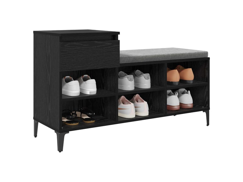  Banc à chaussures, meuble à chaussures 102x36x60 cm bois d'ingénierie shl7920  - Conforama C
