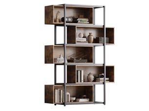 Bibliotheque coloris  bicolore  <strong>VIVRYN</strong> <strong></strong> - 121 cm x 176 cm
