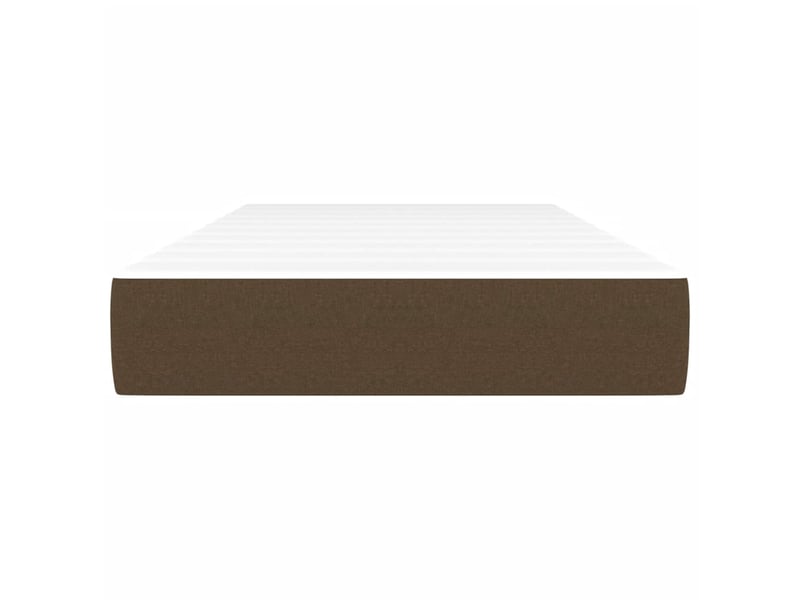  Matelas de lit à ressorts ensachés fermeté moyenne marron foncé 120x190x20 cm  - Conforama C