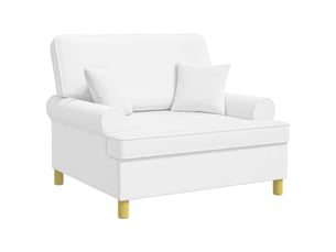 Fauteuil relax manuel VIDAXL Tissu blanc